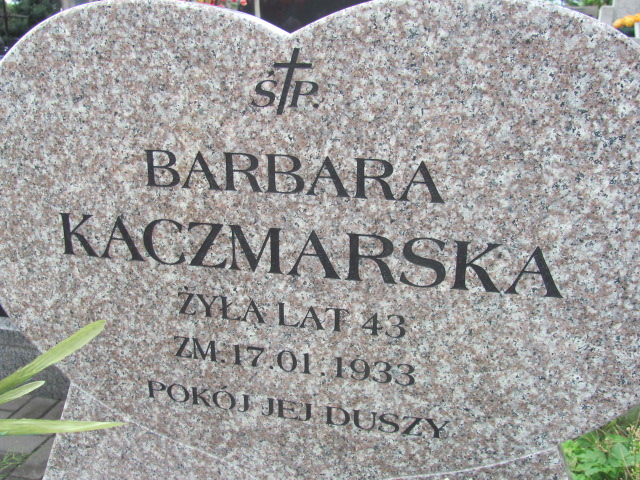Barbara Kaczmarska Szydłowiec - Grobonet - Wyszukiwarka osób pochowanych