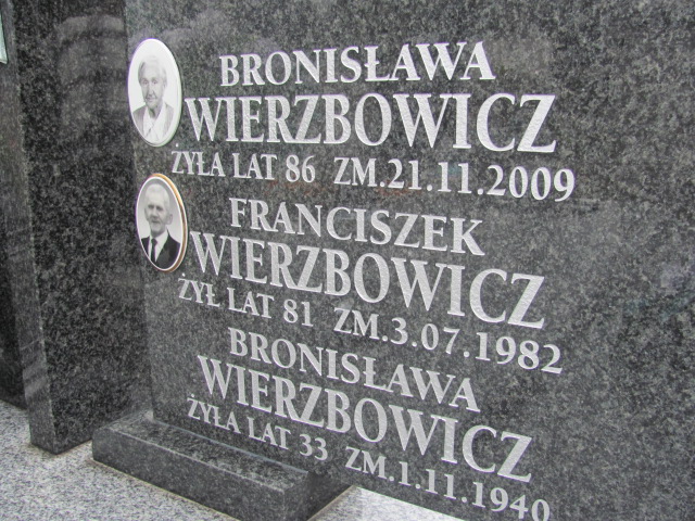 Bronisława Wierzbowicz Szydłowiec - Grobonet - Wyszukiwarka osób pochowanych