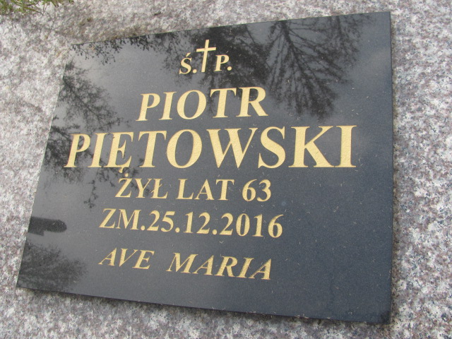 Piotr Piętowski Szydłowiec - Grobonet - Wyszukiwarka osób pochowanych