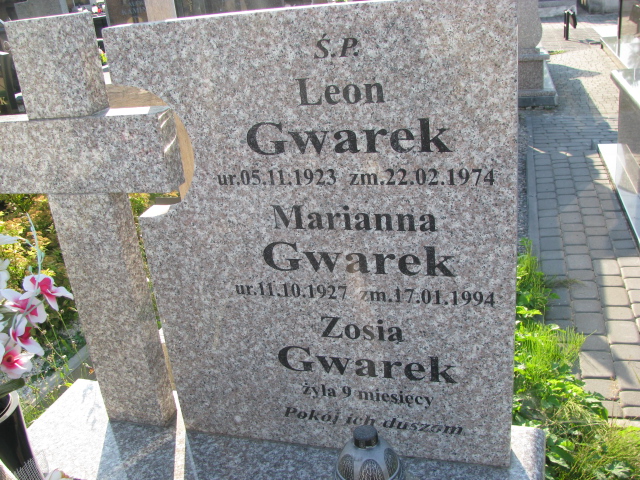 Marianna Gwarek 1927 Szydłowiec - Grobonet - Wyszukiwarka osób pochowanych