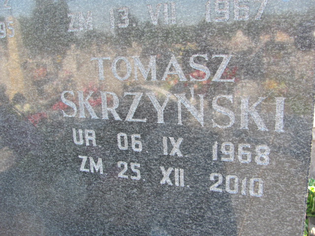 Tomasz Skrzyński 1968 Szydłowiec - Grobonet - Wyszukiwarka osób pochowanych