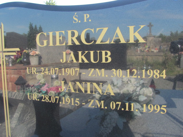 Jakub Gierczak 1907 Szydłowiec - Grobonet - Wyszukiwarka osób pochowanych