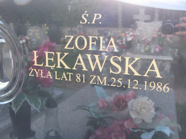 Zofia Łękawska  Szydłowiec - Grobonet - Wyszukiwarka osób pochowanych